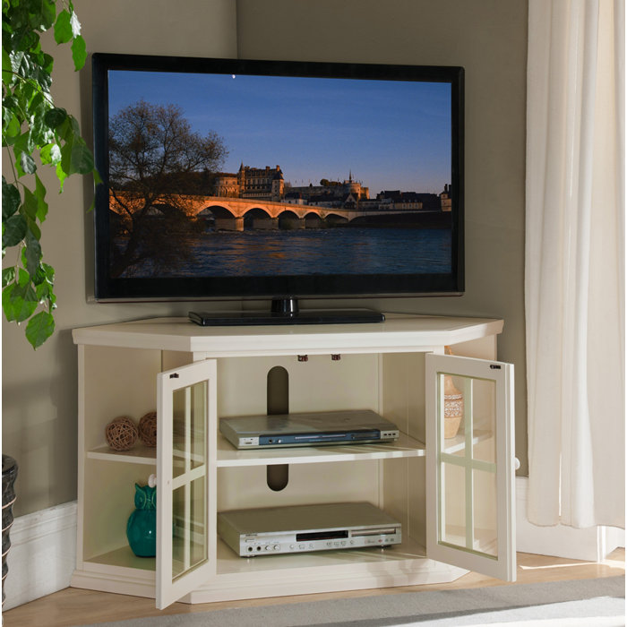 Charlton Home® Carnesville Corner TV Stand for TVs up to 50" & Reviews